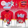 Calgary Flames Bluey Night hockey jersey and cap set with cartoon dogs!