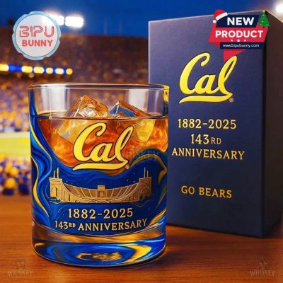 California Golden Bears 143rd Anniversary Whiskey Glass