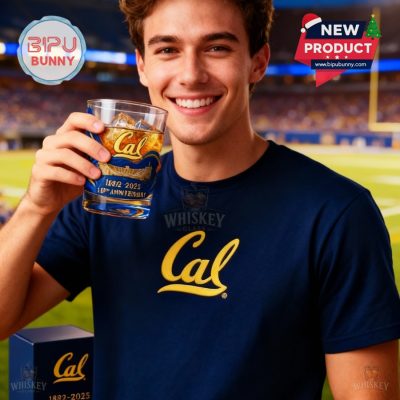 California Golden Bears 143rd Anniversary Whiskey Glass