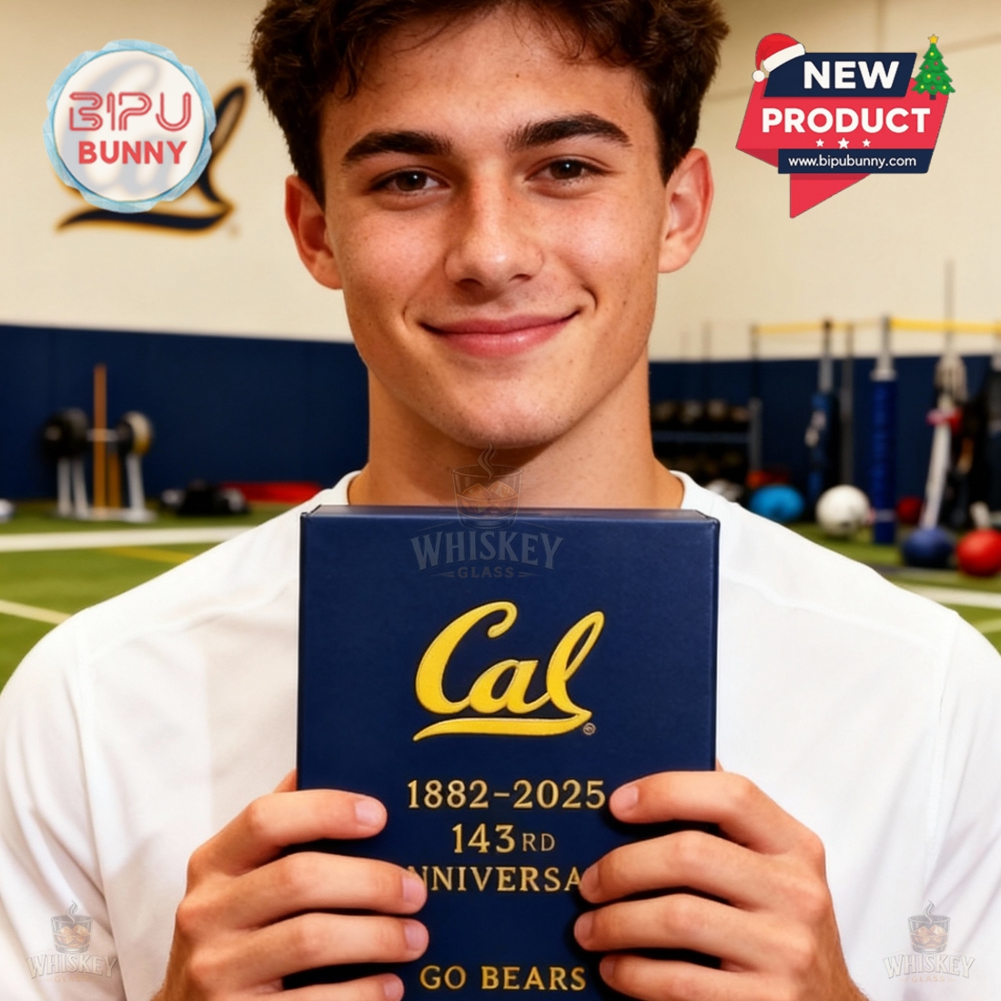 California Golden Bears 143rd Anniversary Whiskey Glass California Golden Bears 143rd Anniversary Whiskey Glass