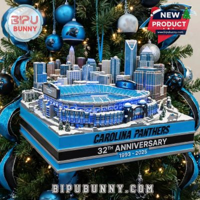 Carolina Panthers 32nd Anniversary Stadium Ornament