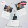 Calendar view for January, February, and March 2026 from the Chad Michael Murray calendar, highlighting his charm, style, and nostalgic appeal in a clean modern setting.