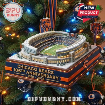 Chicago Bears 106th Anniversary Soldier Field Stadium Ornament