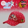 Red festive cap with cartoon hockey art and Blackhawks branding, matching the Bluey x NHL collection!