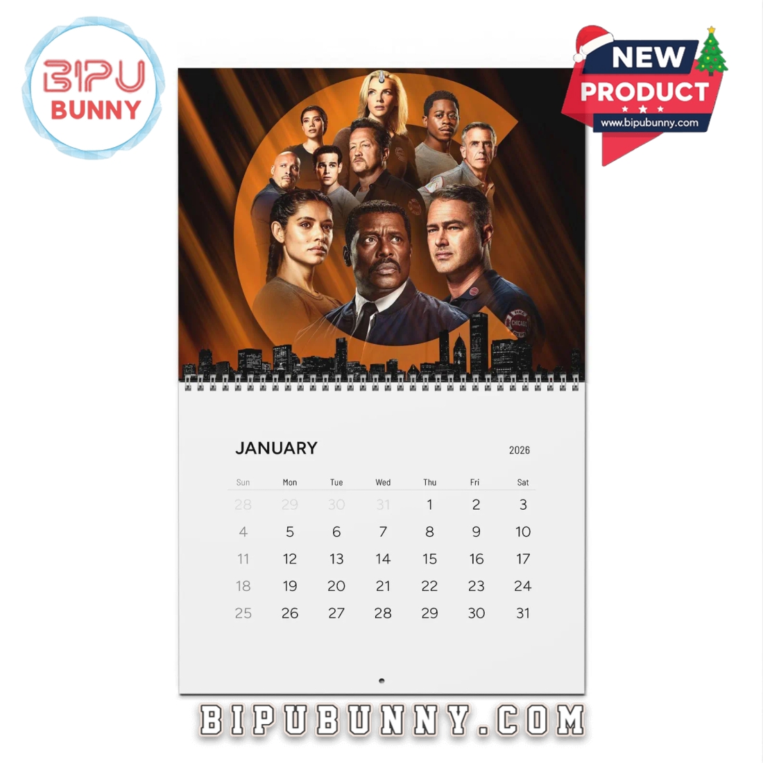 Chicago Fire Wall Calendar 2026 Chicago Fire Wall Calendar 2026