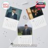 Wall calendar pages highlighting Thomas Shelby personal moments with a strong vintage visual style!