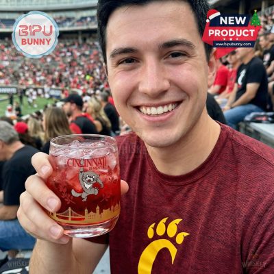 Cincinnati Bearcats 141st Anniversary Whiskey Glass