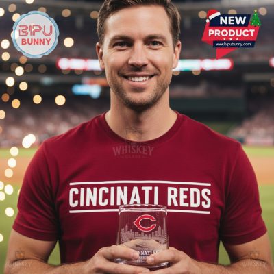 Cincinnati Reds 135th Anniversary Whiskey Glass