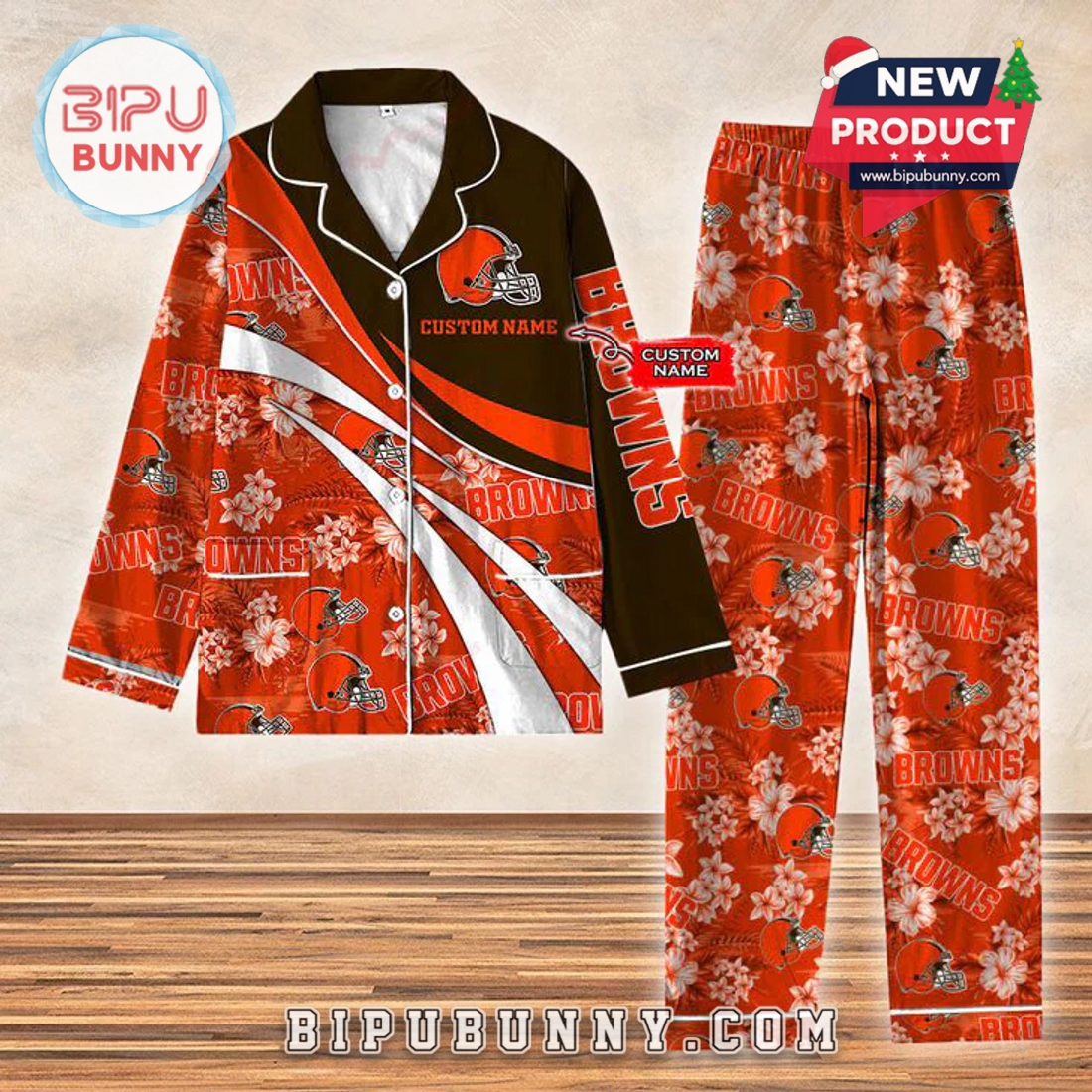 Cleveland Browns Football Limited Edition Pajamas Set Cleveland Browns Football Limited Edition Pajamas Set