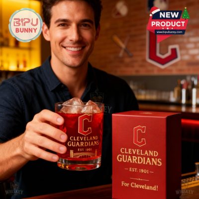 Cleveland Guardians Whiskey Glass