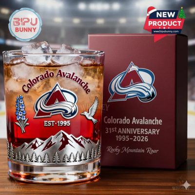 Colorado Avalanche 31st Anniversary Whiskey Glass