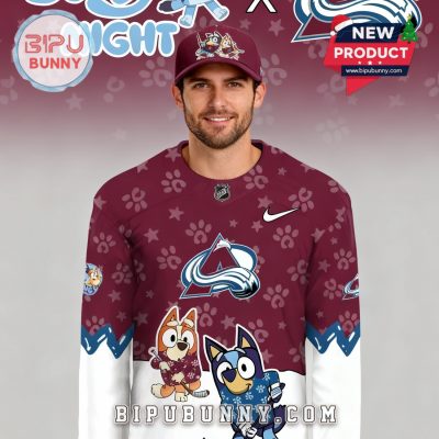 Colorado Avalanche NHL Bluey Night Limited Hockey Jersey