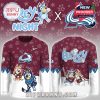 Alternate version of Bluey x Colorado Avalanche jersey with event design!