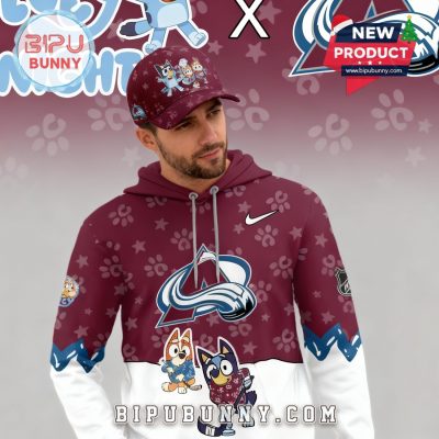 Colorado Avalanche NHL Bluey Night Limited Hoodie