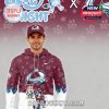 Front view of a Colorado Avalanche Bluey Night hoodie designed for comfort and fan pride!