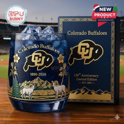 Colorado Buffs 136th Anniversary Whiskey Glass