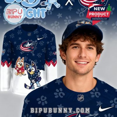 Columbus Blue Jackets NHL Bluey Night Limited Hockey Jersey