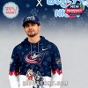 Front view of a Columbus Blue Jackets Bluey Night hoodie designed for comfort and fan pride!