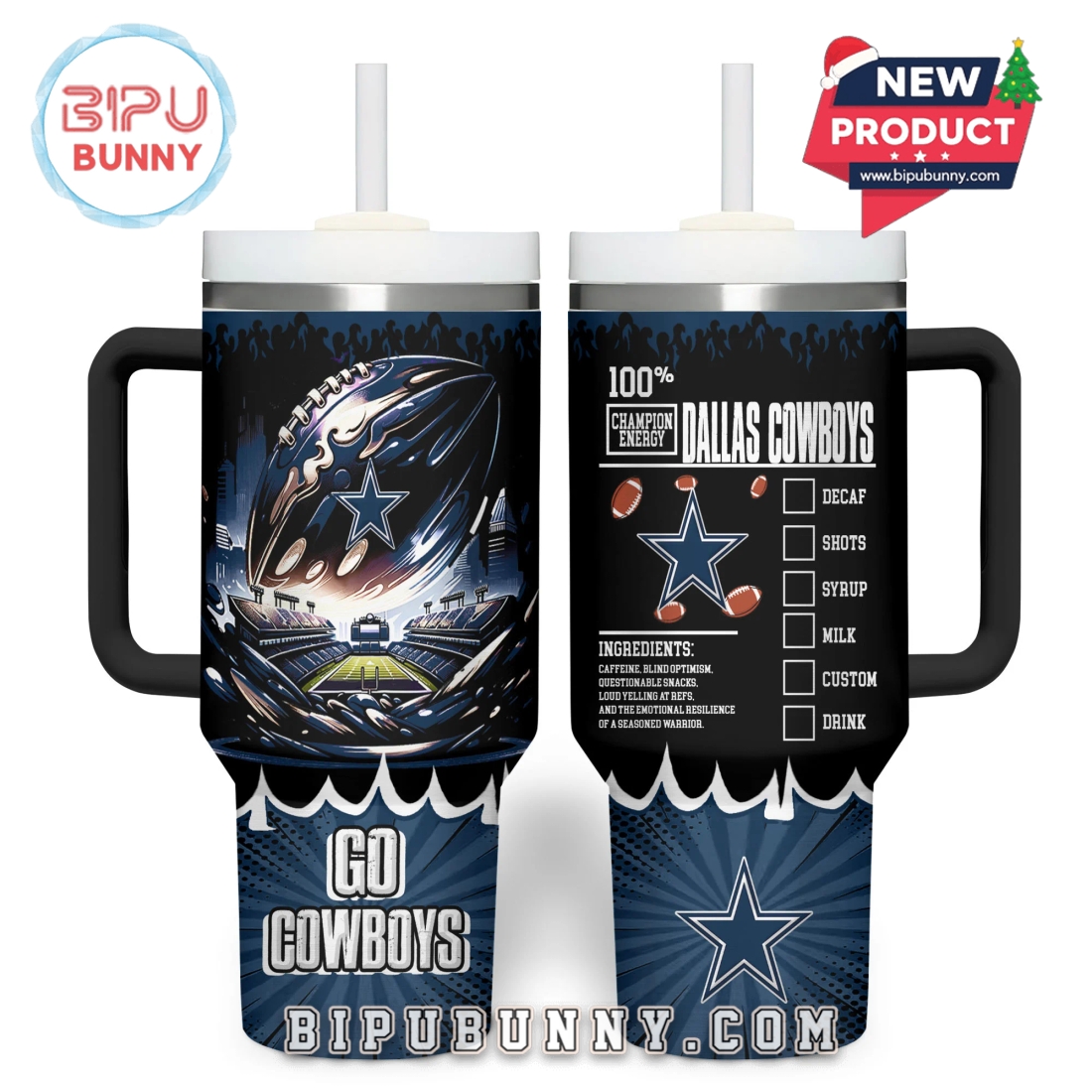Dallas Cowboys NFL Champion Energy Tumbler 40oz Dallas Cowboys NFL Champion Energy Tumbler 40oz