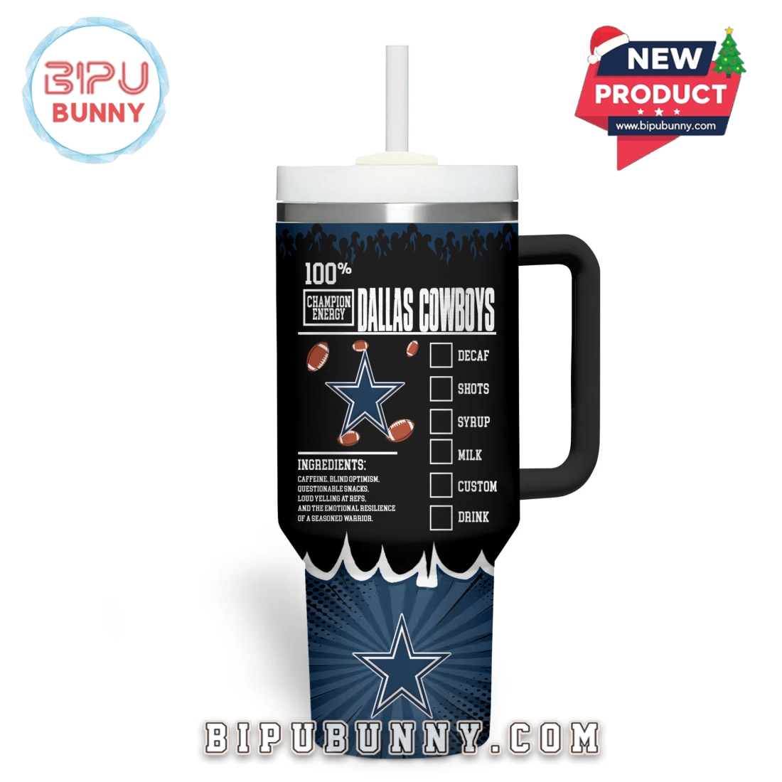 Dallas Cowboys NFL Champion Energy Tumbler 40oz Dallas Cowboys NFL Champion Energy Tumbler 40oz