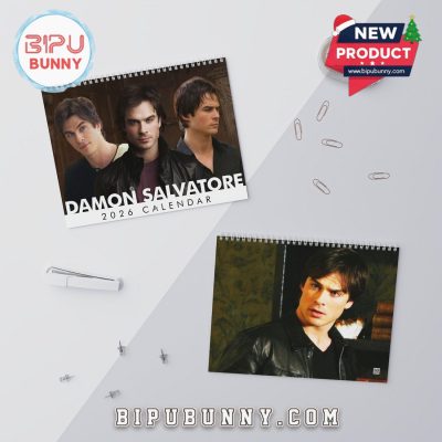 Damon Salvatore Wall Calendar 2026