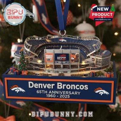Denver Broncos 65th Anniversary Stadium Ornament