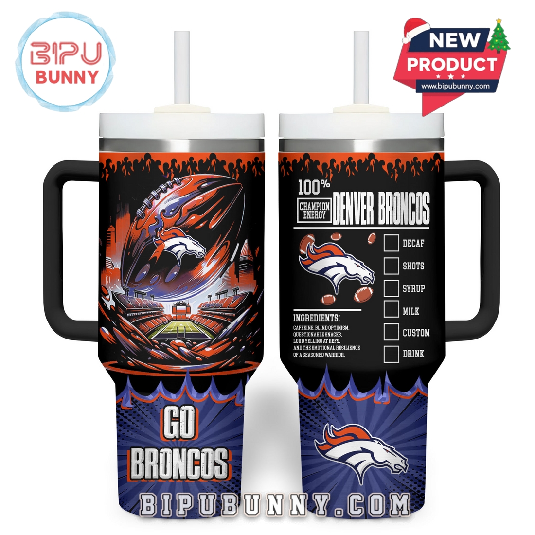 Denver Broncos NFL Champion Energy Tumbler 40oz Denver Broncos NFL Champion Energy Tumbler 40oz