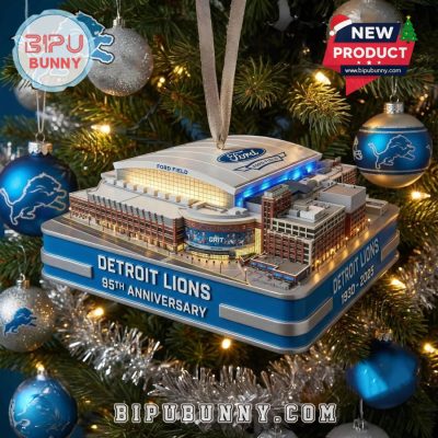 Detroit Lions 95th Anniversary Stadium Ornament