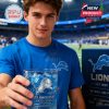 Detroit Lions 95th Anniversary whiskey glass featuring the team logo and stadium from 1930-2025.!