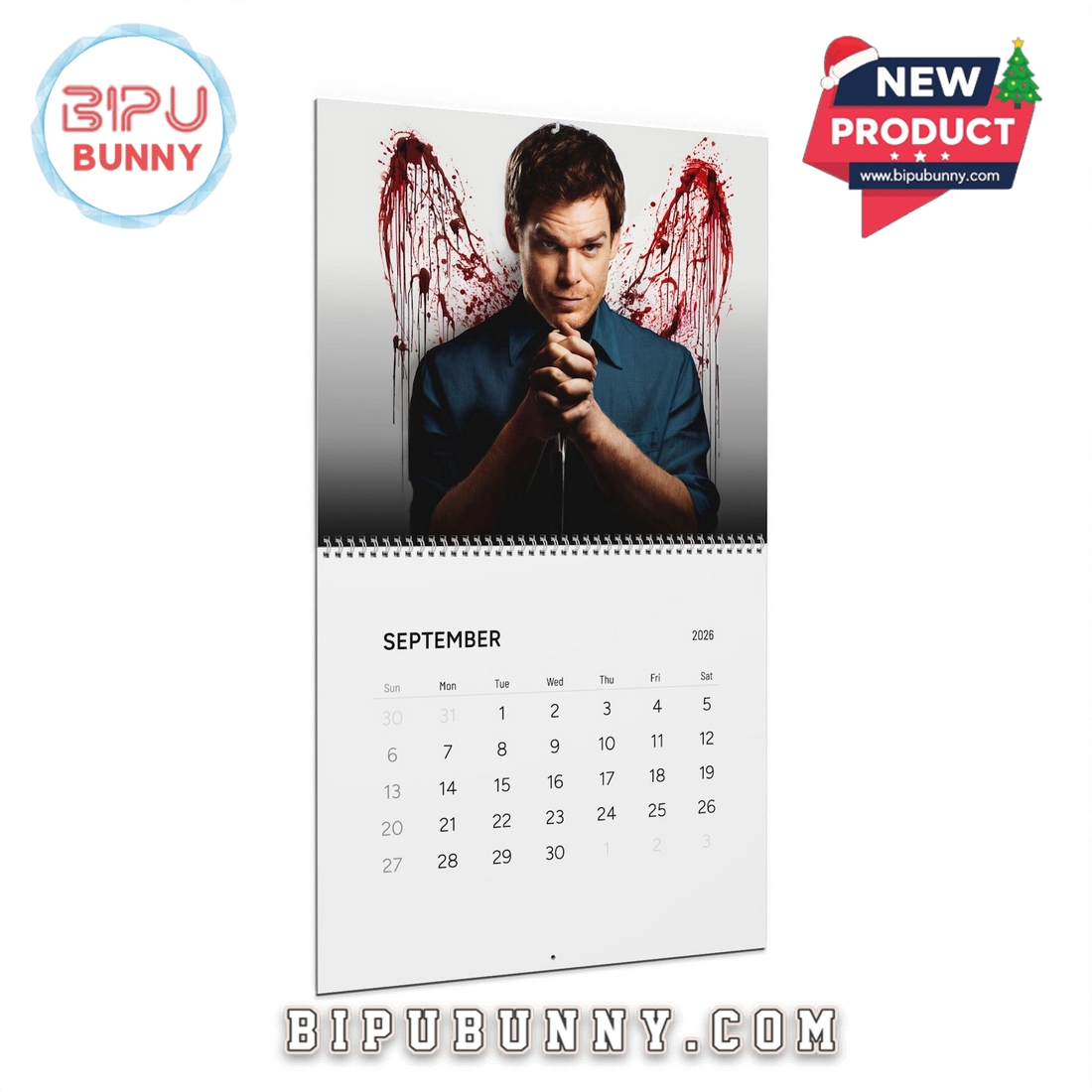 Dexter Morgan Wall Calendar 2026 Dexter Morgan Wall Calendar 2026