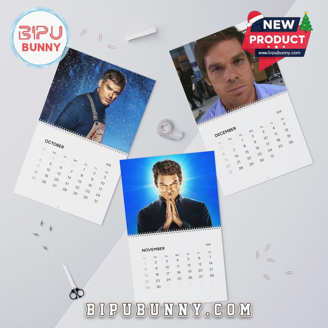 Dexter Morgan Wall Calendar 2026 Dexter Morgan Wall Calendar 2026