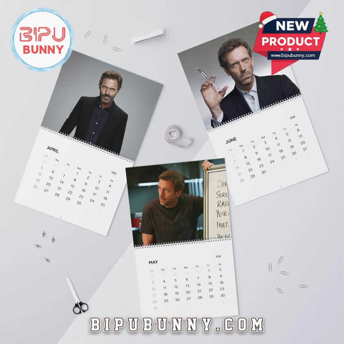 Dr. Gregory House Wall Calendar 2026 Dr. Gregory House Wall Calendar 2026