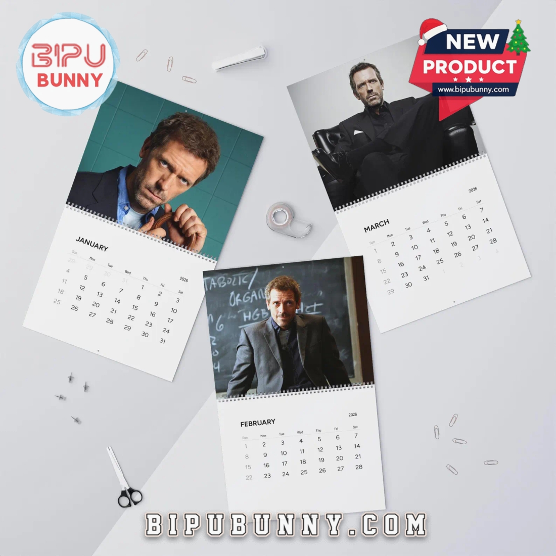 Dr. Gregory House Wall Calendar 2026 Dr. Gregory House Wall Calendar 2026