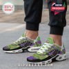 On-foot view of Donatello TN sneakers with vibrant cartoon details and a streetwear vibe perfect for fans and casual wear.