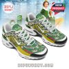 Colorful sneakers with Elf movie artwork, including holiday graphics and Buddy the Elf scenes!