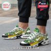 Outdoor wear of Elf sneakers showing holiday patterns and stylish sneaker structure!