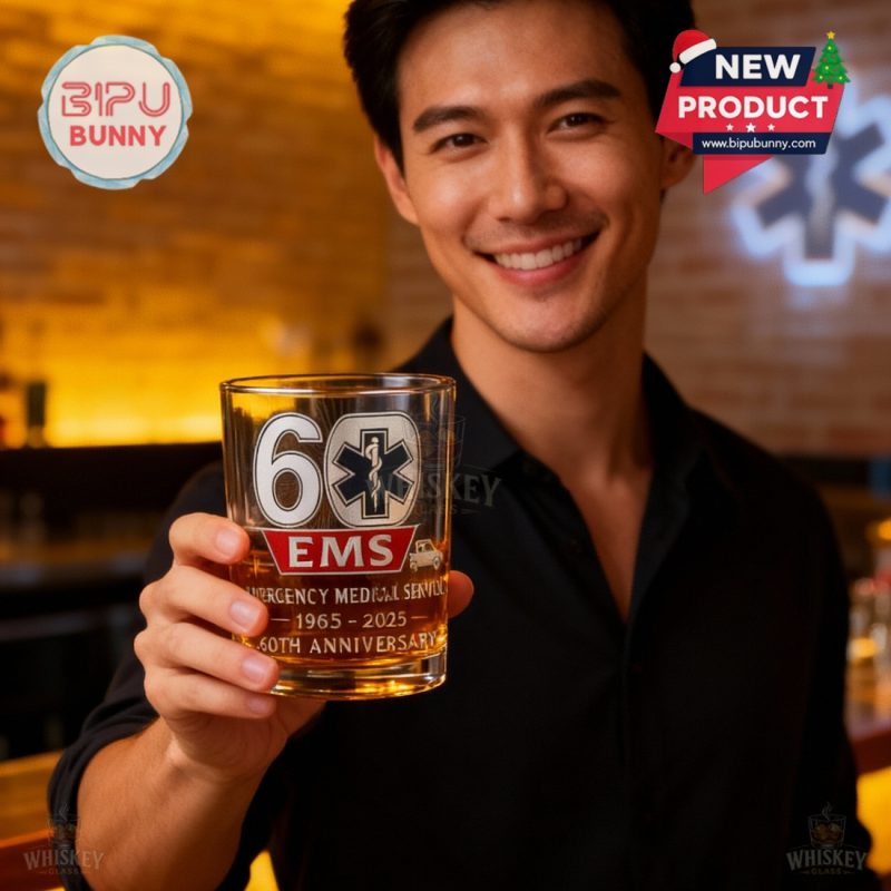 EMS 60th Anniversary Rocks Whiskey Glass