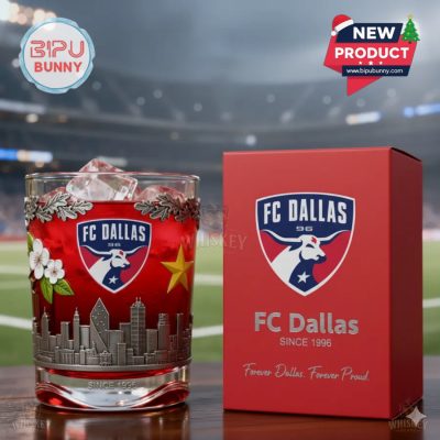 FC Dallas Whiskey Glass