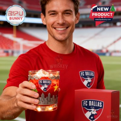 FC Dallas Whiskey Glass