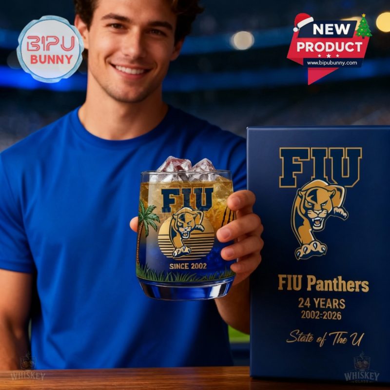 FIU Panthers 24th Anniversary Limited Edition Whiskey Glass