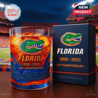 Florida Gators 119th Anniversary Whiskey Glass