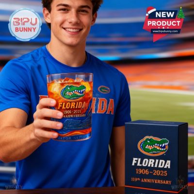 Florida Gators 119th Anniversary Whiskey Glass