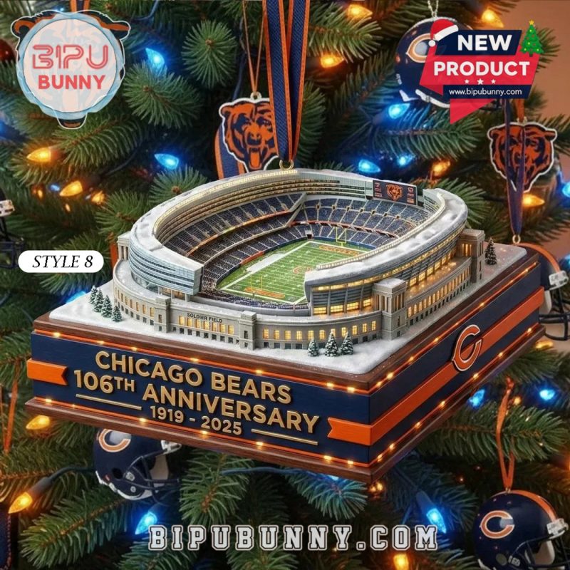 Football Team Stadium Anniversary Ornament Collection