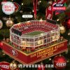 San Francisco 49ers stadium ornament celebrating the 80th anniversary of the team.