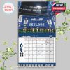July 2026 calendar page of the Geelong Cats with a dramatic stadium entrance photo and team banner celebrating club pride!