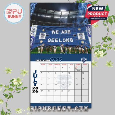 Geelong Cats Wall Hanging Calendar 2026