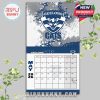 May 2026 calendar page of Geelong Cats with edgy artistic background and patriotic calendar highlights!