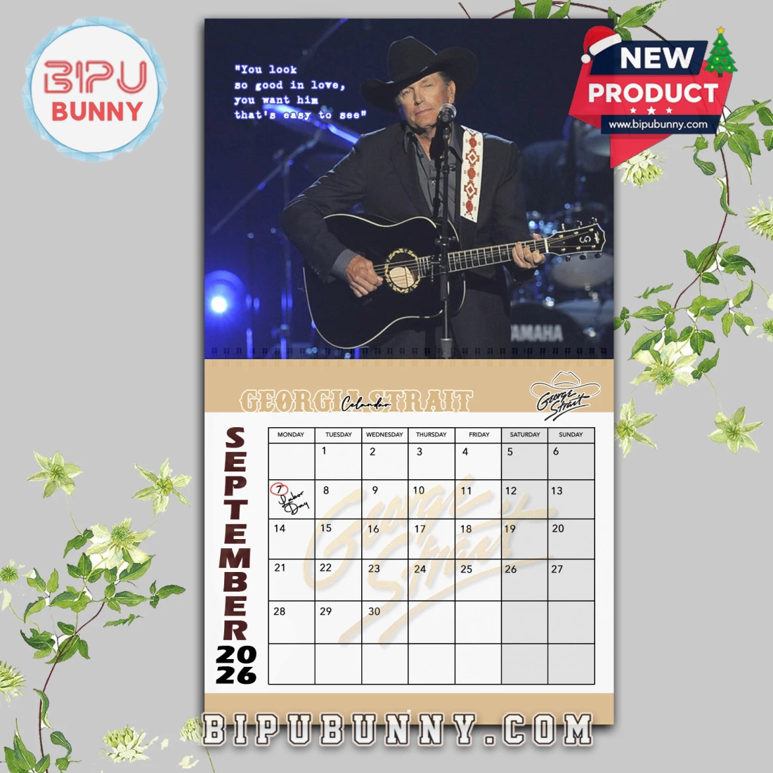 George Strait Wall Hanging Calendar 2026 George Strait Wall Hanging Calendar 2026