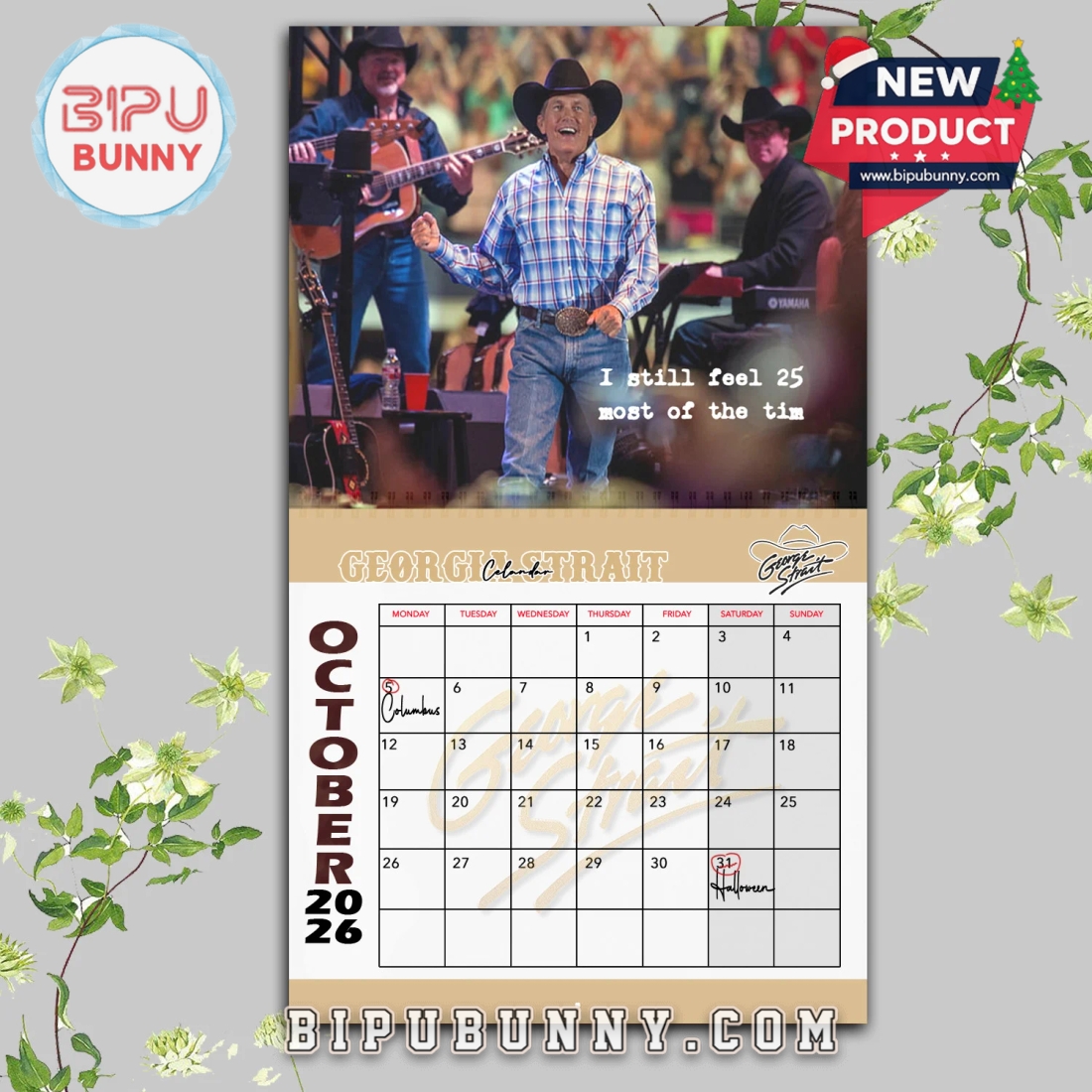 George Strait Wall Hanging Calendar 2026 George Strait Wall Hanging Calendar 2026