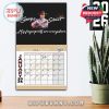 January 2026 George Strait calendar displayed at home with country music quote and warm layout!